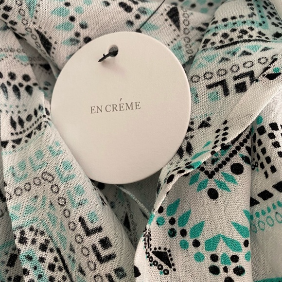 En Créme Mint Green Kimono Style Top - Picture 8 of 11